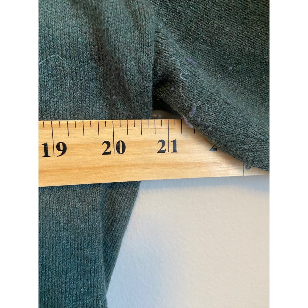 Zaket & Plover Green Purple Colorblock Cotton Cashmere V-Neck‎ Sweater Womens M - Picture 4 of 6